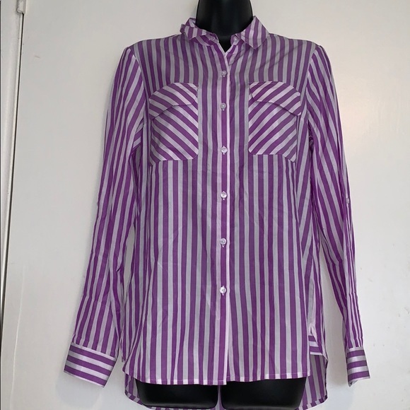 Express Tops - EXPRESS The City Shirt Small Button Up Blouse EUC
